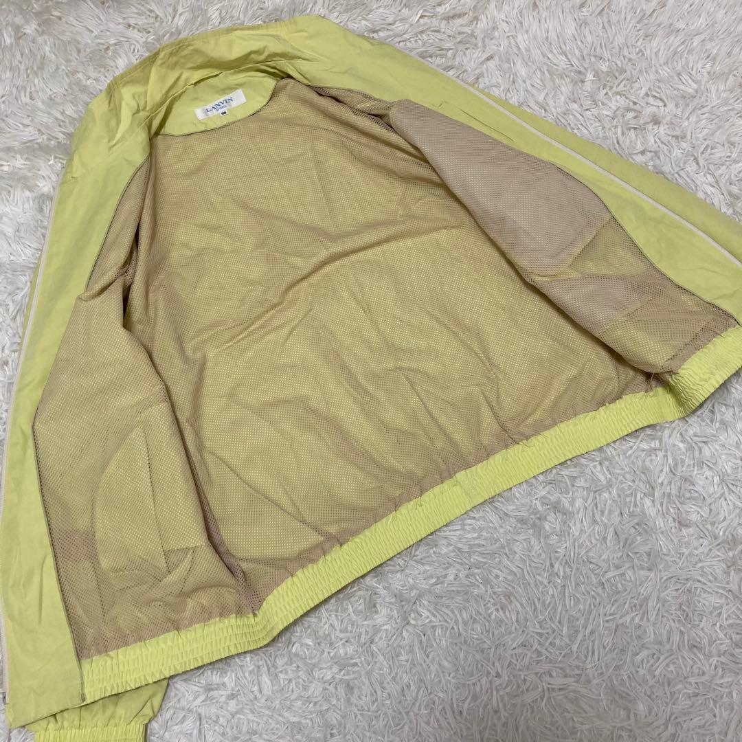 LANVIN SPORT ランバン　ブルゾン　ジャンパー　無地　黄色　サイズ50