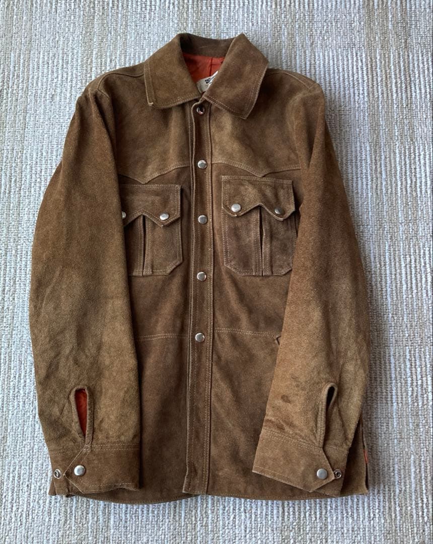 70s銀タグ メキシコ製ヴィンテージ スエードレザージャケット 菅田将暉 雰囲気