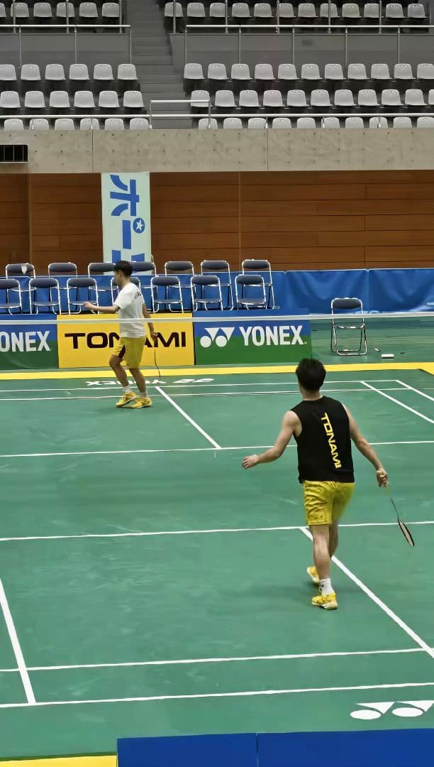 YONEX限定トナミ運輸代表選手着用モデルTONAMI実業団練習着ノースリーブ