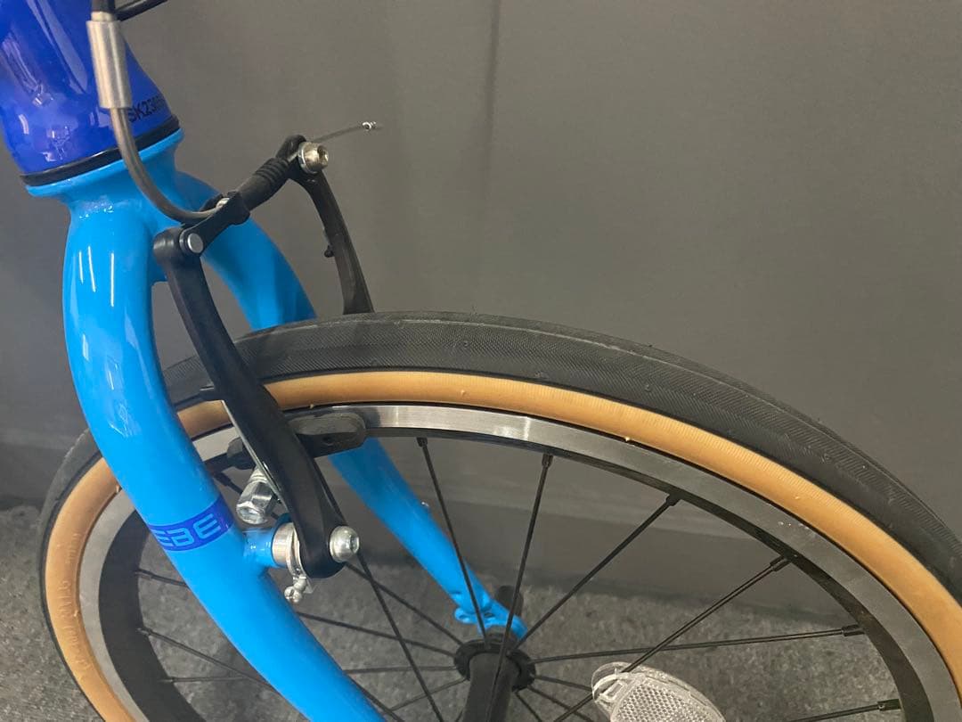 【美品】未使用PANTHER 折りたたみ自転車 7段変速 軽量コンパクト ブルー
