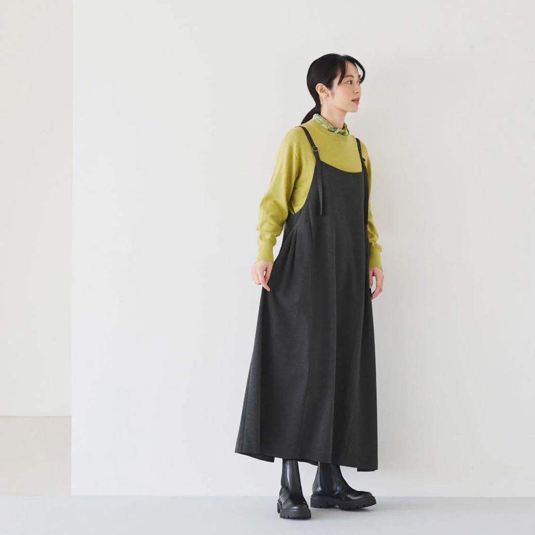「お値下げしました」北欧、暮らしの道具店　サロペットスカート　キャミワンピース