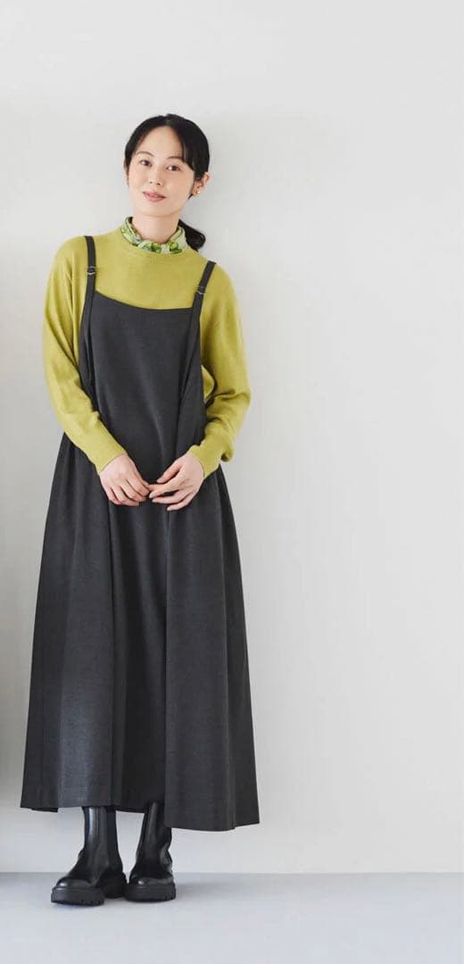 「お値下げしました」北欧、暮らしの道具店　サロペットスカート　キャミワンピース