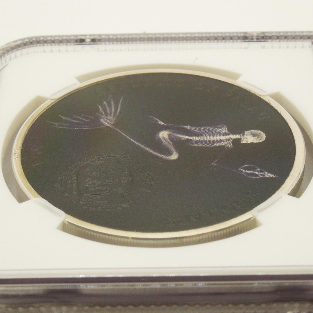 【傑作】NGC PF 70 UCAM 人魚のレントゲン銀貨 2024 パラオ