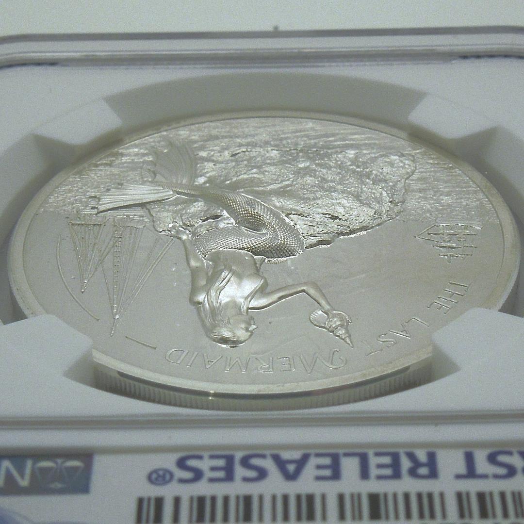 【傑作】NGC PF 70 UCAM 人魚のレントゲン銀貨 2024 パラオ