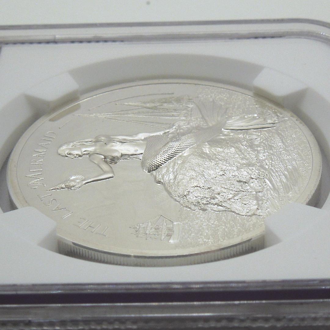 【傑作】NGC PF 70 UCAM 人魚のレントゲン銀貨 2024 パラオ