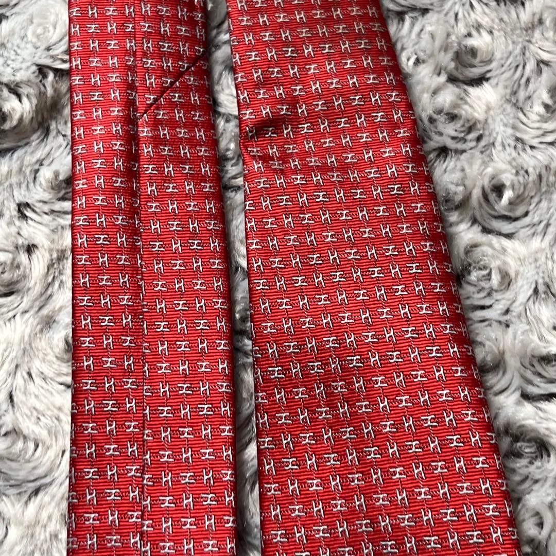 HERMES エルメス　H柄　ネクタイ