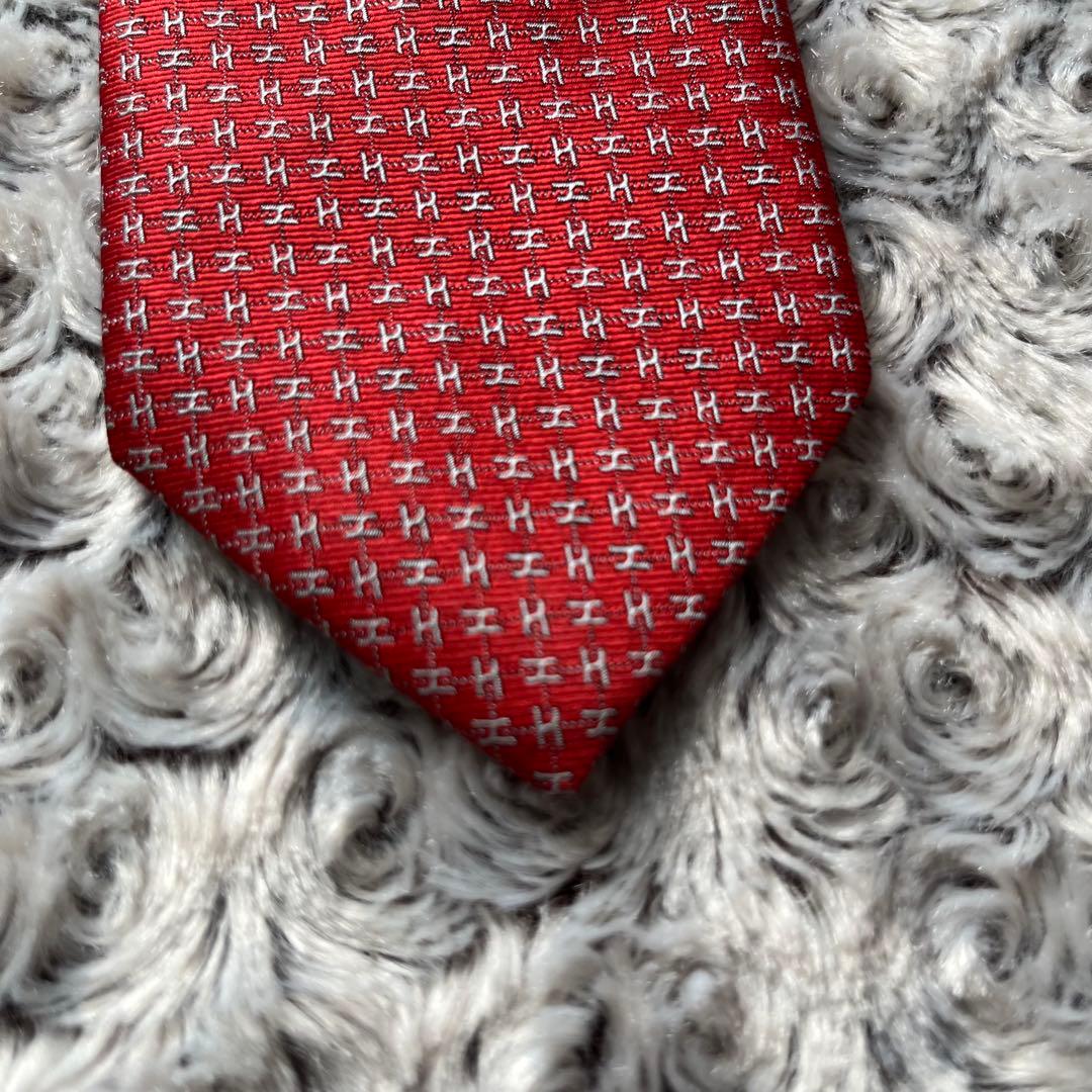 HERMES エルメス　H柄　ネクタイ