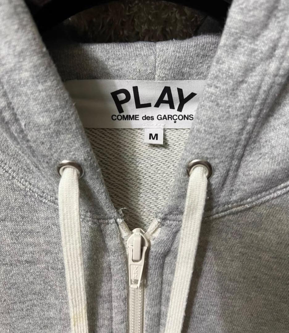 Comme des Garçons ジップパーカー 長袖 グレー サイズM