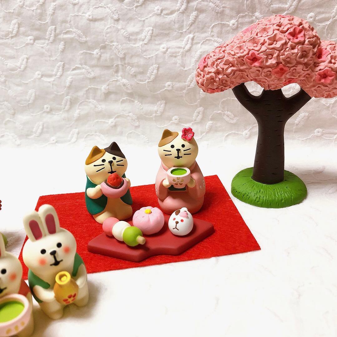 匿名　新品　未使用　コンコンブル ねこ　ひな祭り　花見
