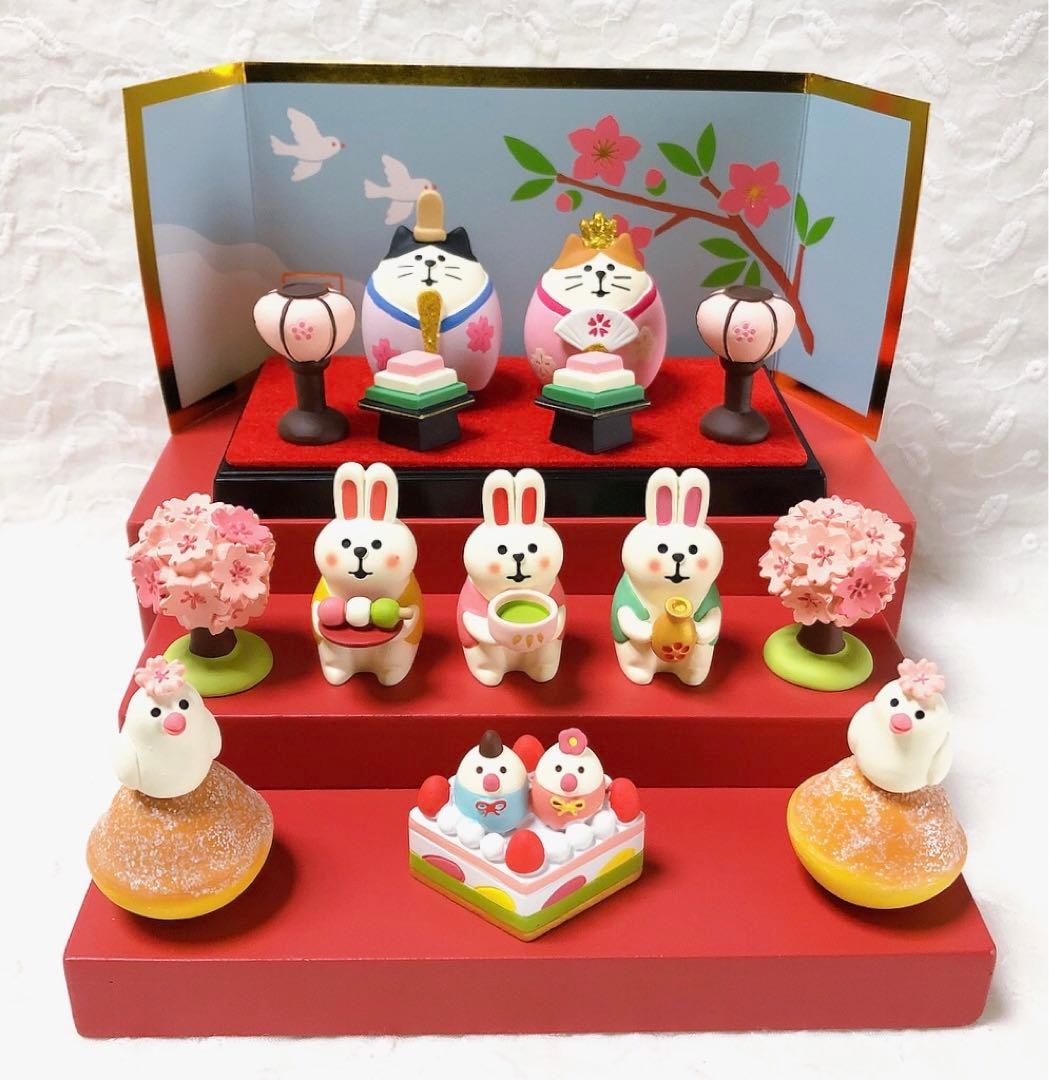 匿名　新品　未使用　コンコンブル ねこ　ひな祭り　花見