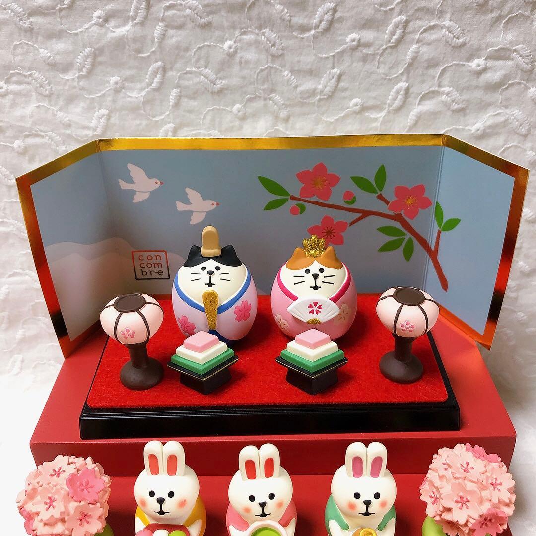 匿名　新品　未使用　コンコンブル ねこ　ひな祭り　花見