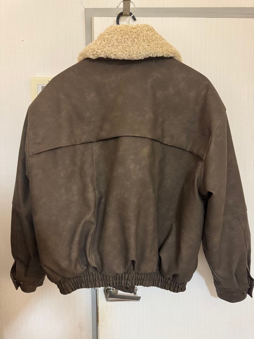 ORUN Leather Fur Jacket Mサイズ