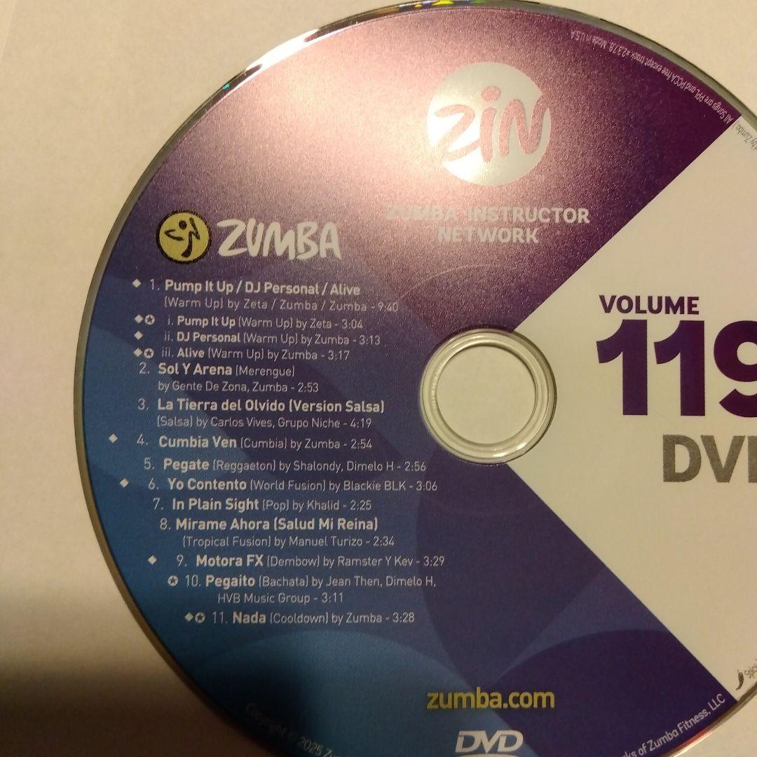 ZUMBA ZIN119 DVD & CD Upgrade 最新版