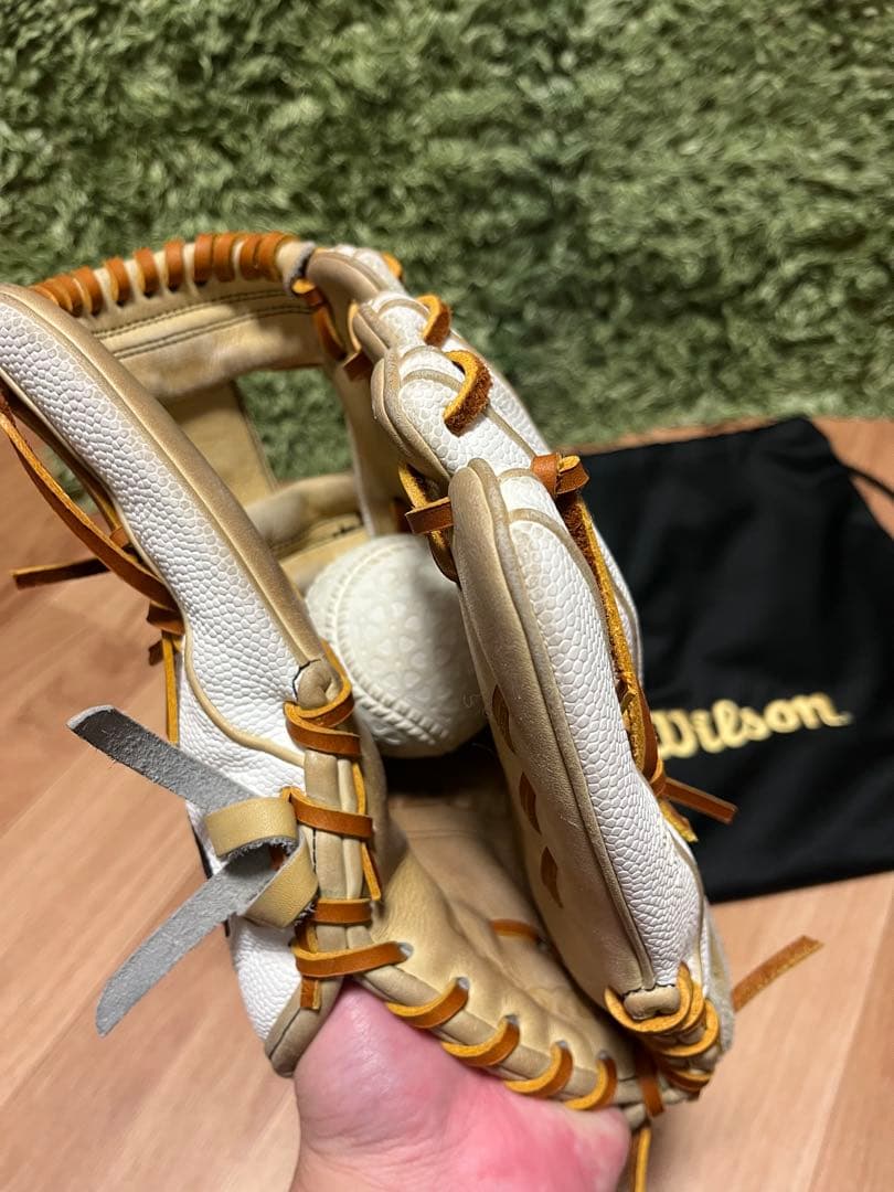 Wilson A2000 H12 硬式グラブ ホワイトSS×キャメル
