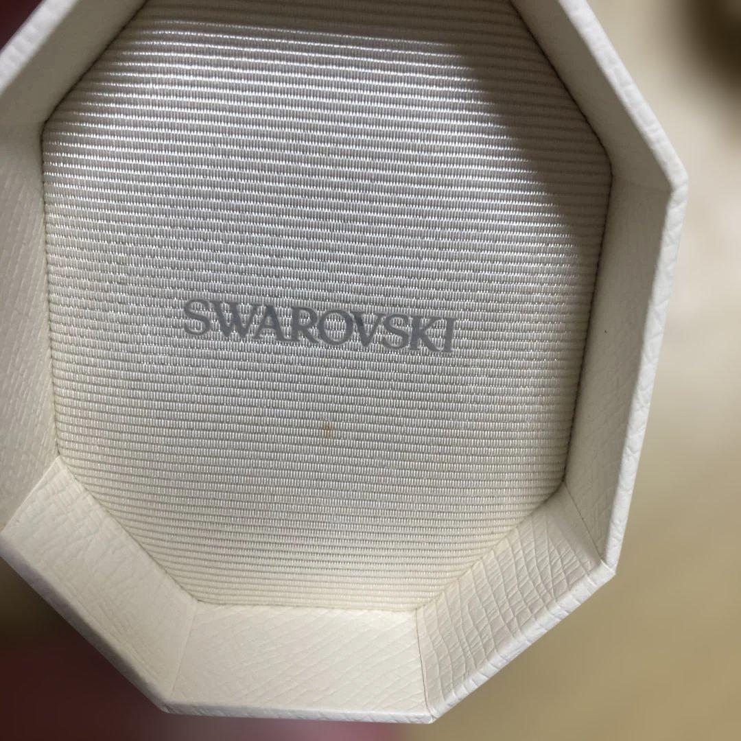 スワロフスキー オープンリング オクタゴンカットグリーン