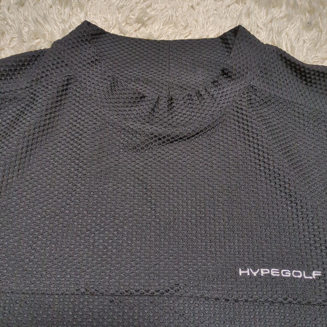 【美品】Hypegolf モックネック 長袖 シャツ メッシュ メンズ L