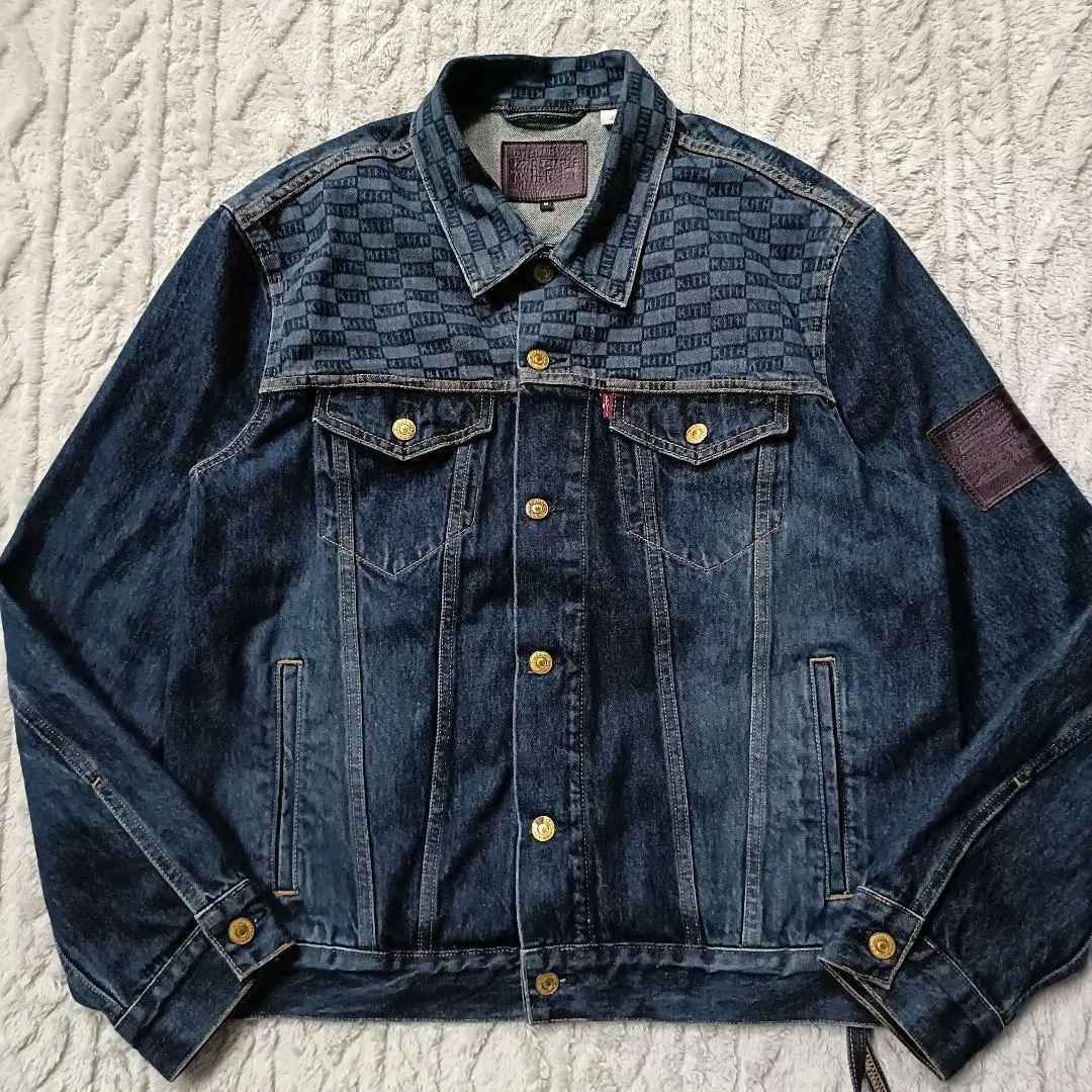 KITH ×Levis PRINT TRUCKER JACET Size M