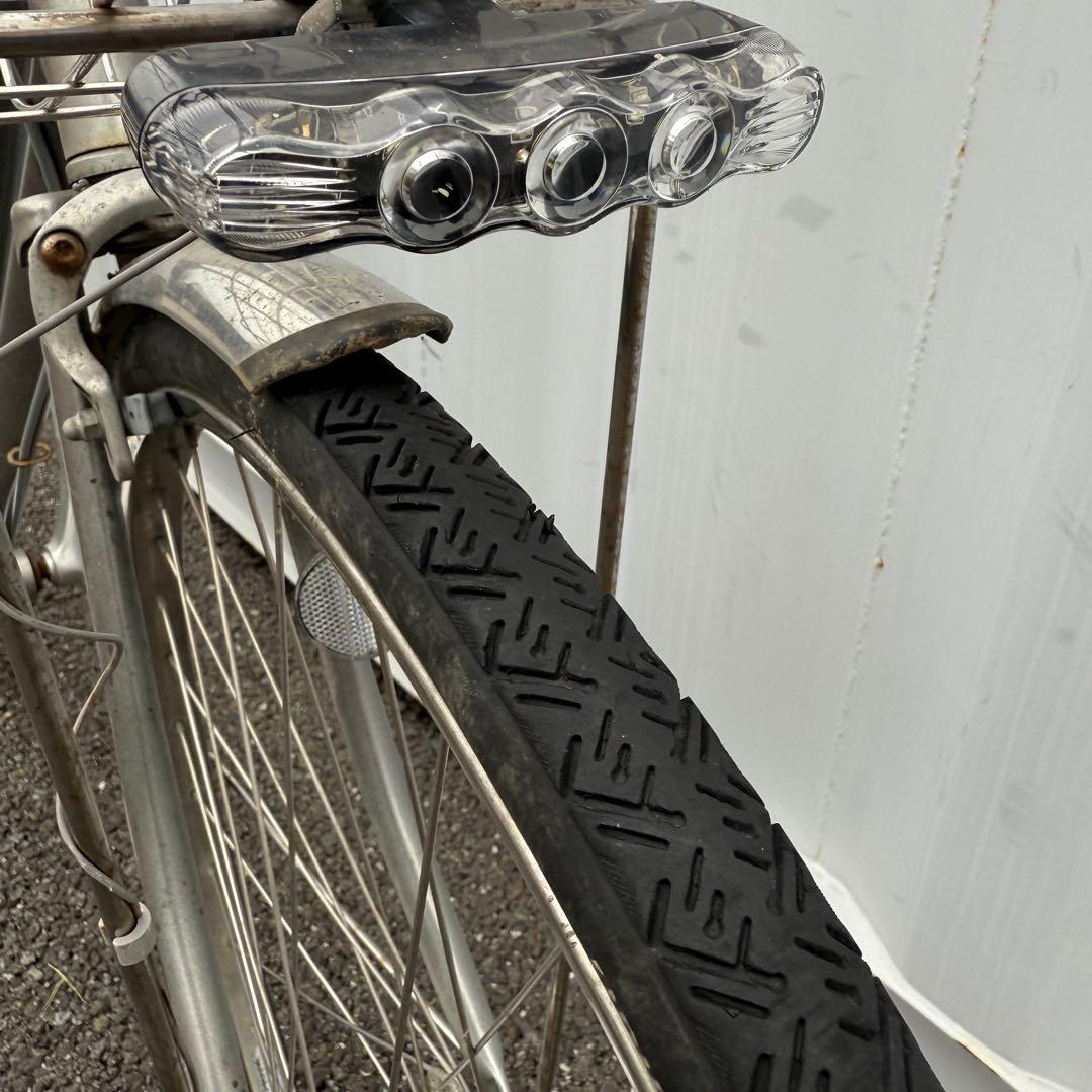 自転車 27インチ カゴ/変速機/オートライト付 定価8万円