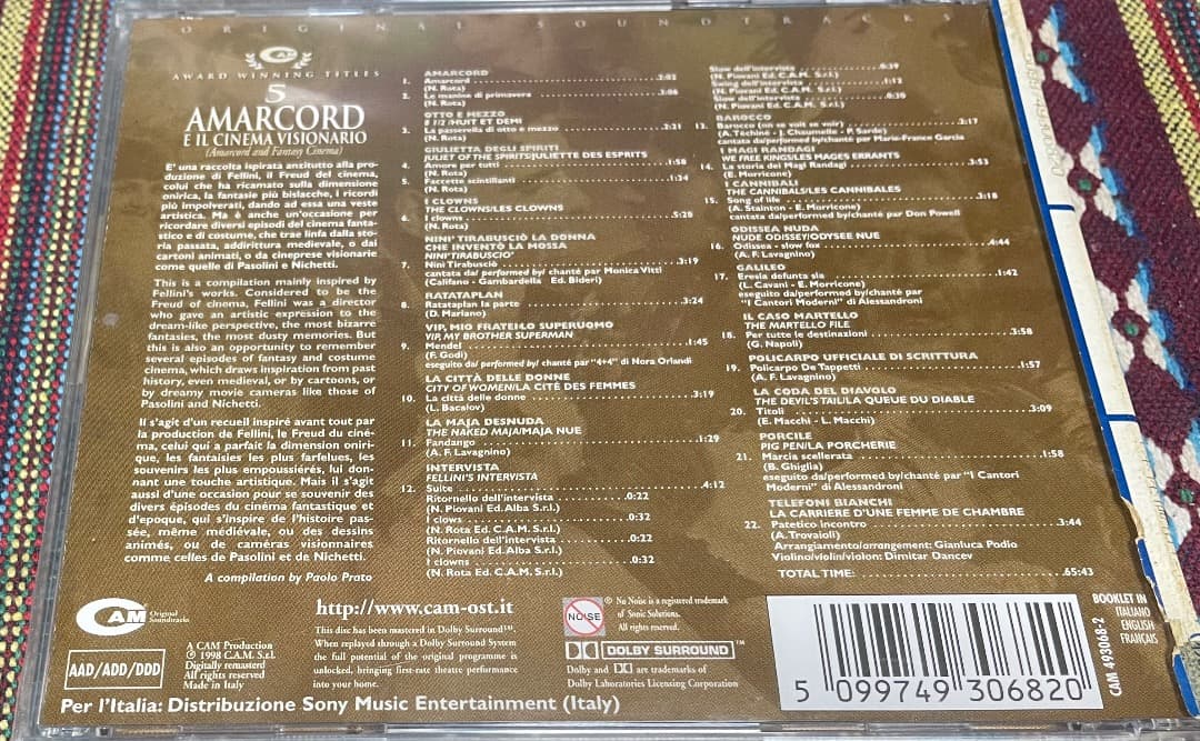 洋楽 CAM Award Winning Titles Vol 5: Amarcord