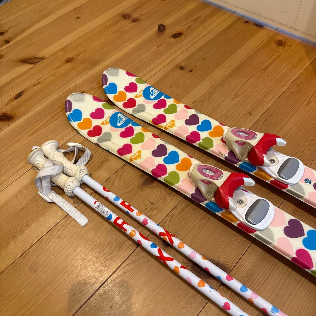 ROXY子供用スキー3点セット■板100