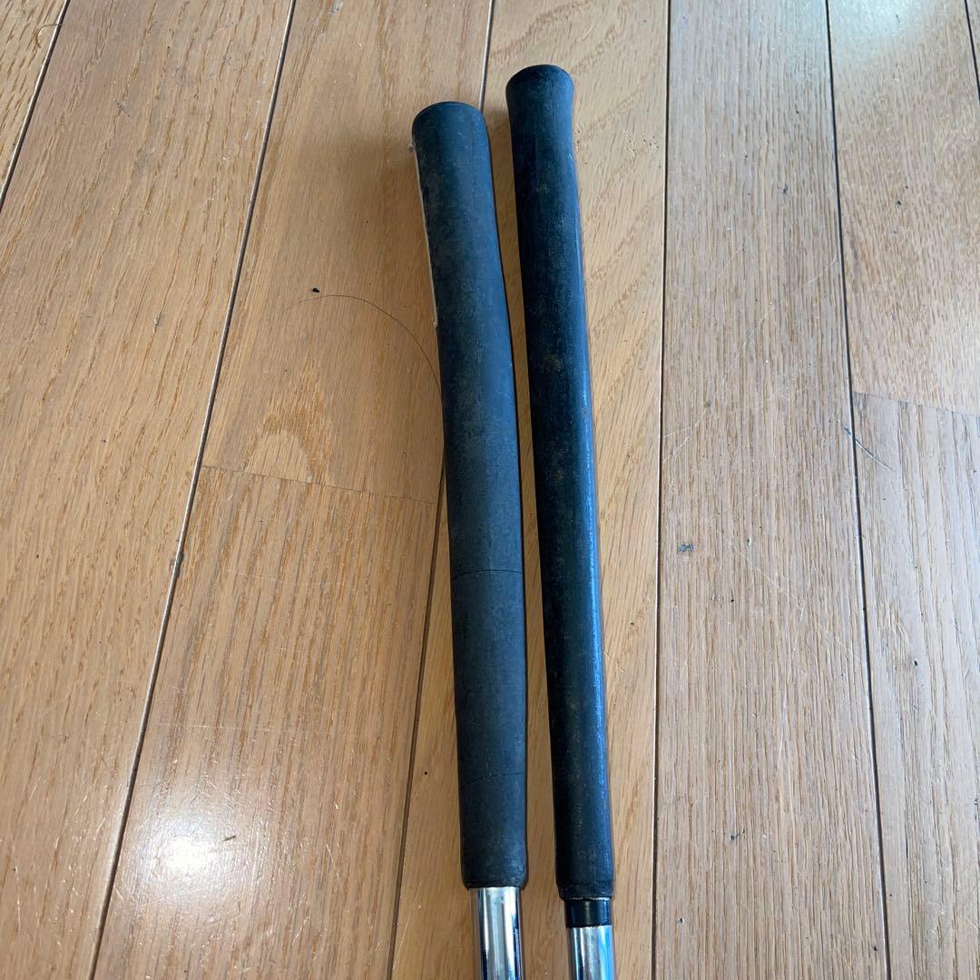 ゴルフ パター 金属製 ゴールド シルバー