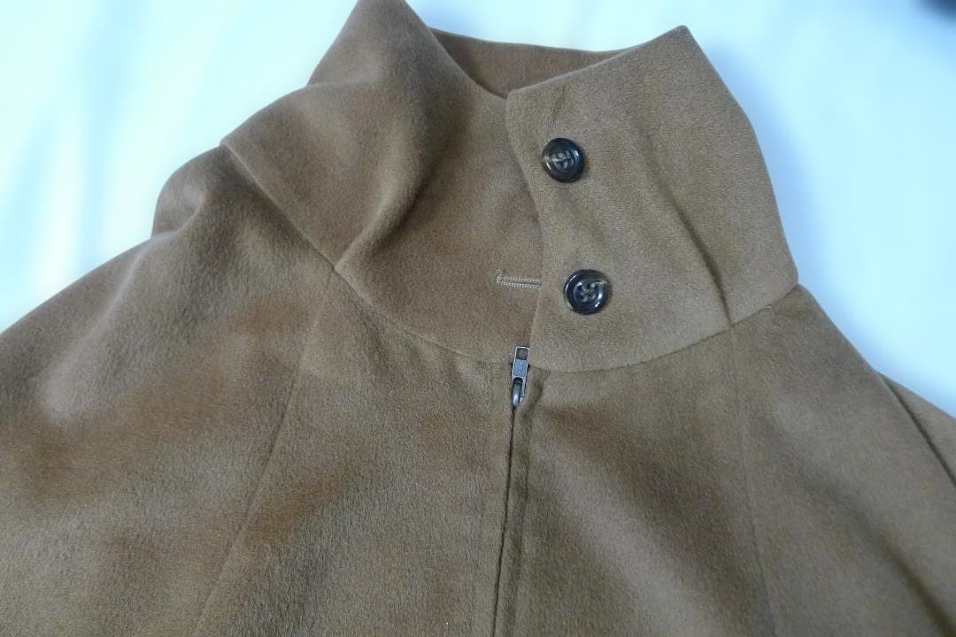 BEARDSLEY ビアズリー ポンチョ ケープ コート キャメル F