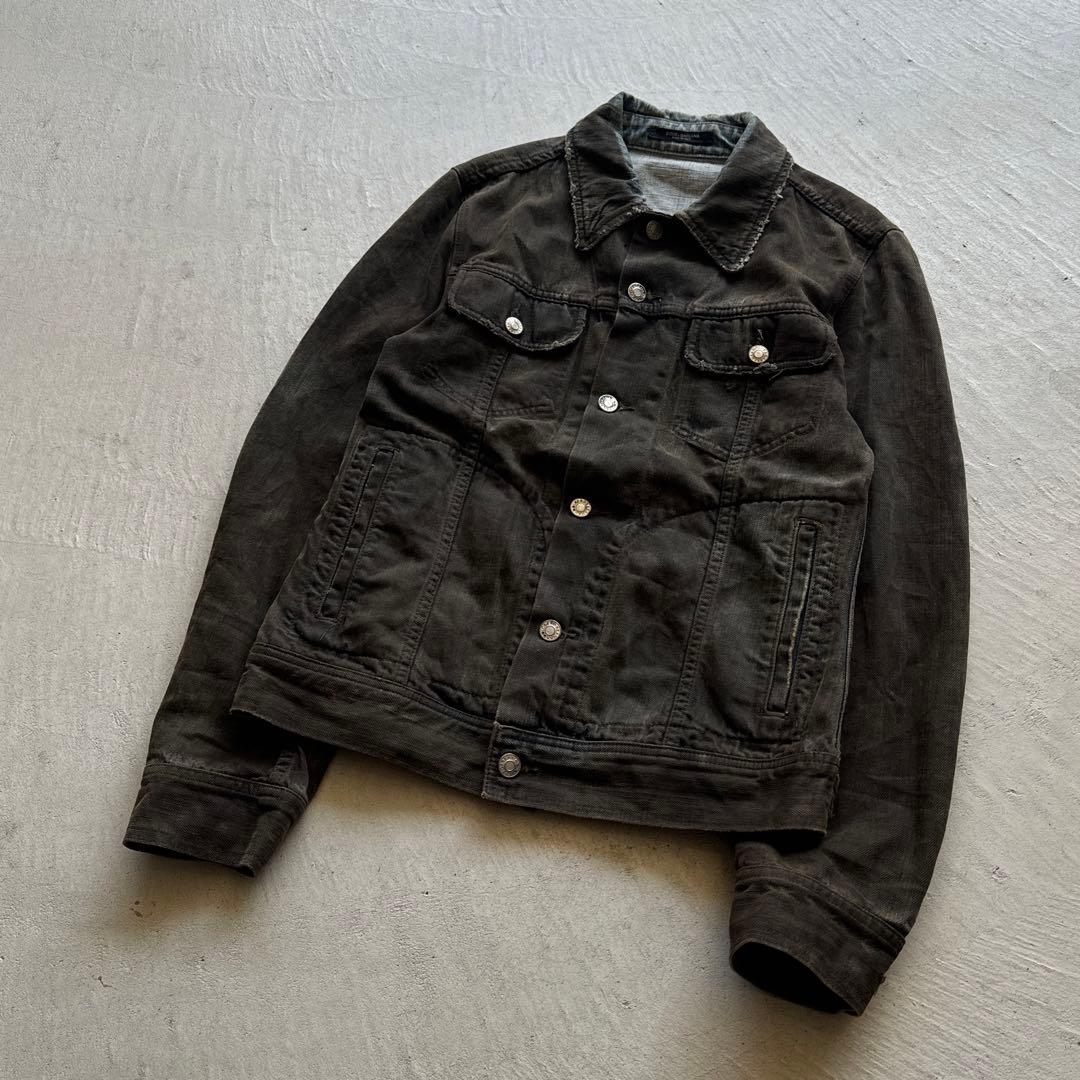 専用00s dolce&gabbana coating denim jacket