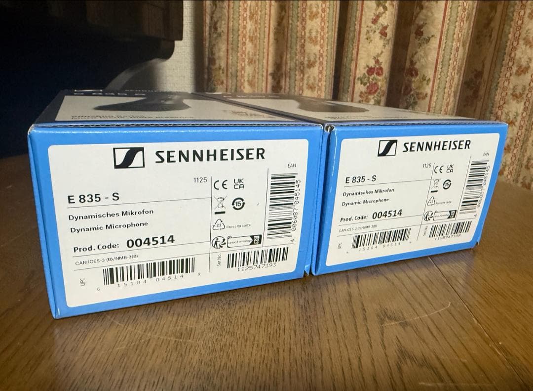 SENNHEISER E835-S ダイナミックマイク スイッチ付 新品2本