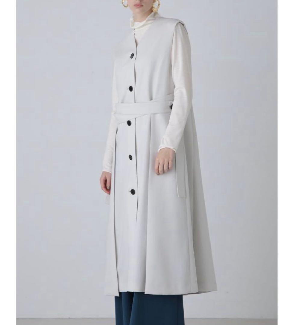 【24SS】ADORE ドライタッチジョーゼットジレ アドーア 定価7.4万