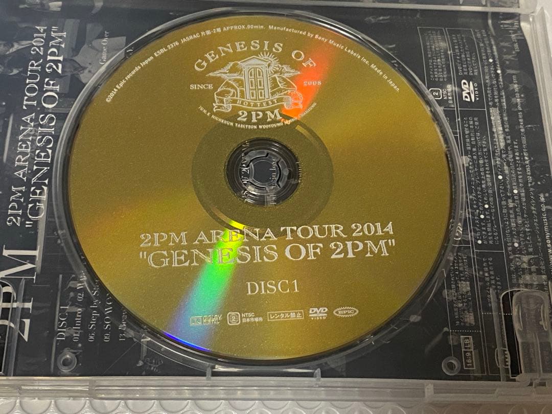 GENESIS OF 2PM\ARENA TOUR 2014 初回盤DVD