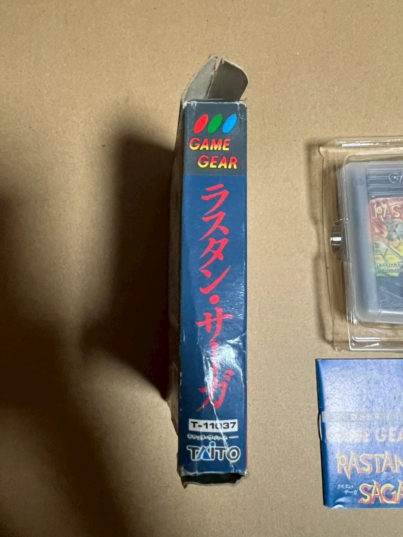 ゲームギア　ラスタンサーガ　外箱　説明書　インナーケース