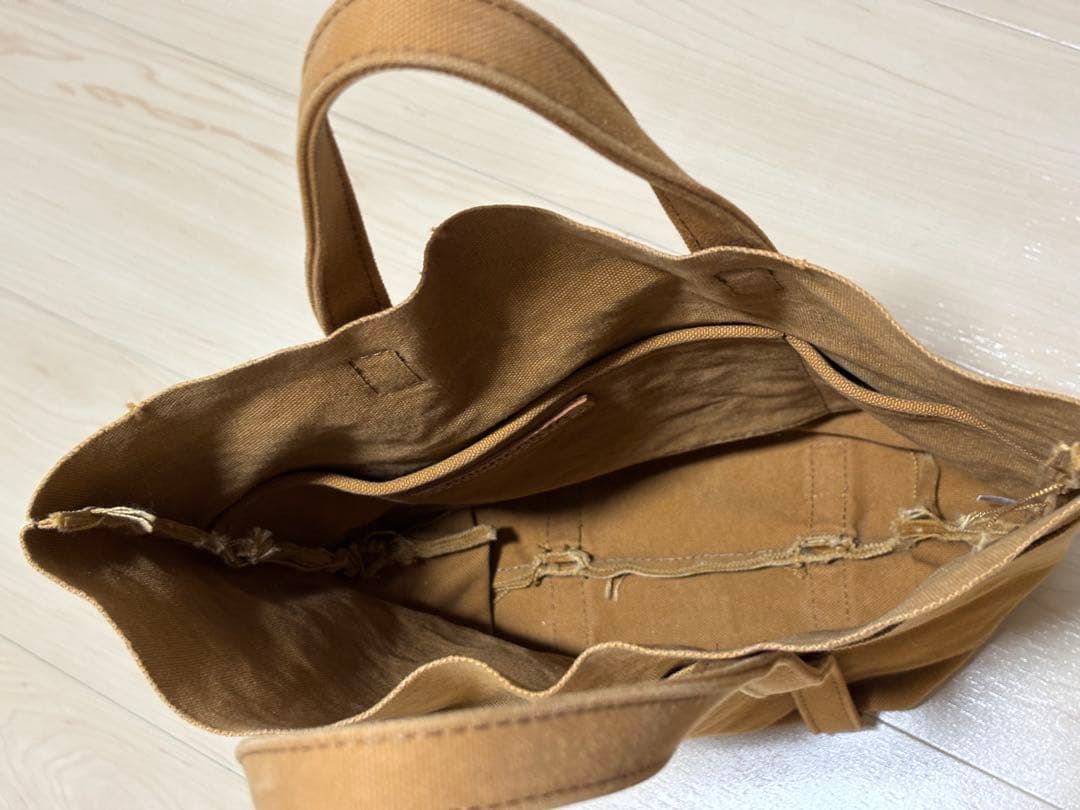 バッグ amiacalva/washed canvas 4pockets tote-TS