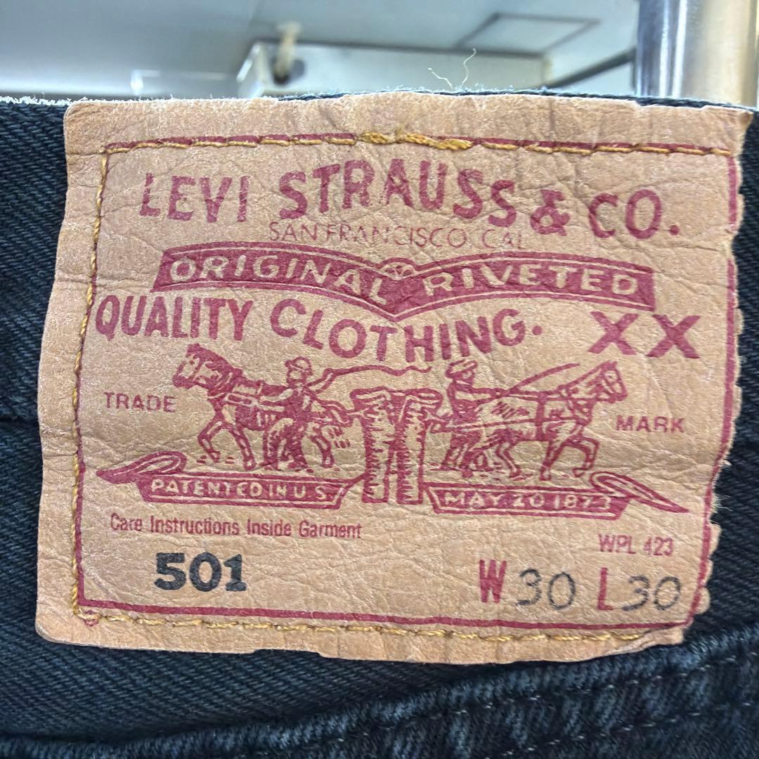 Levi's 501XX ブラックデニム W30 L30