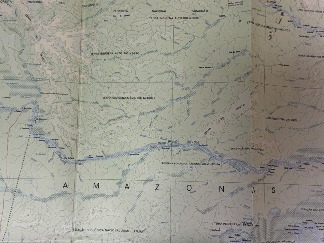 アマゾン川全域地図　IBGE 3枚セット