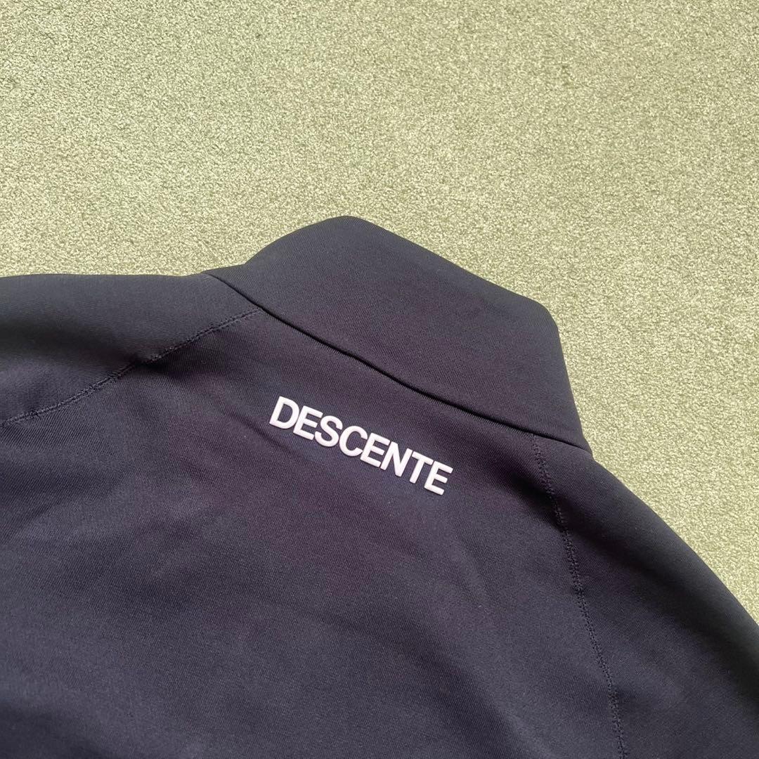 DESCENTE GOLF デサントゴルフ　バイカラー　裏起毛　中田英寿　白黒