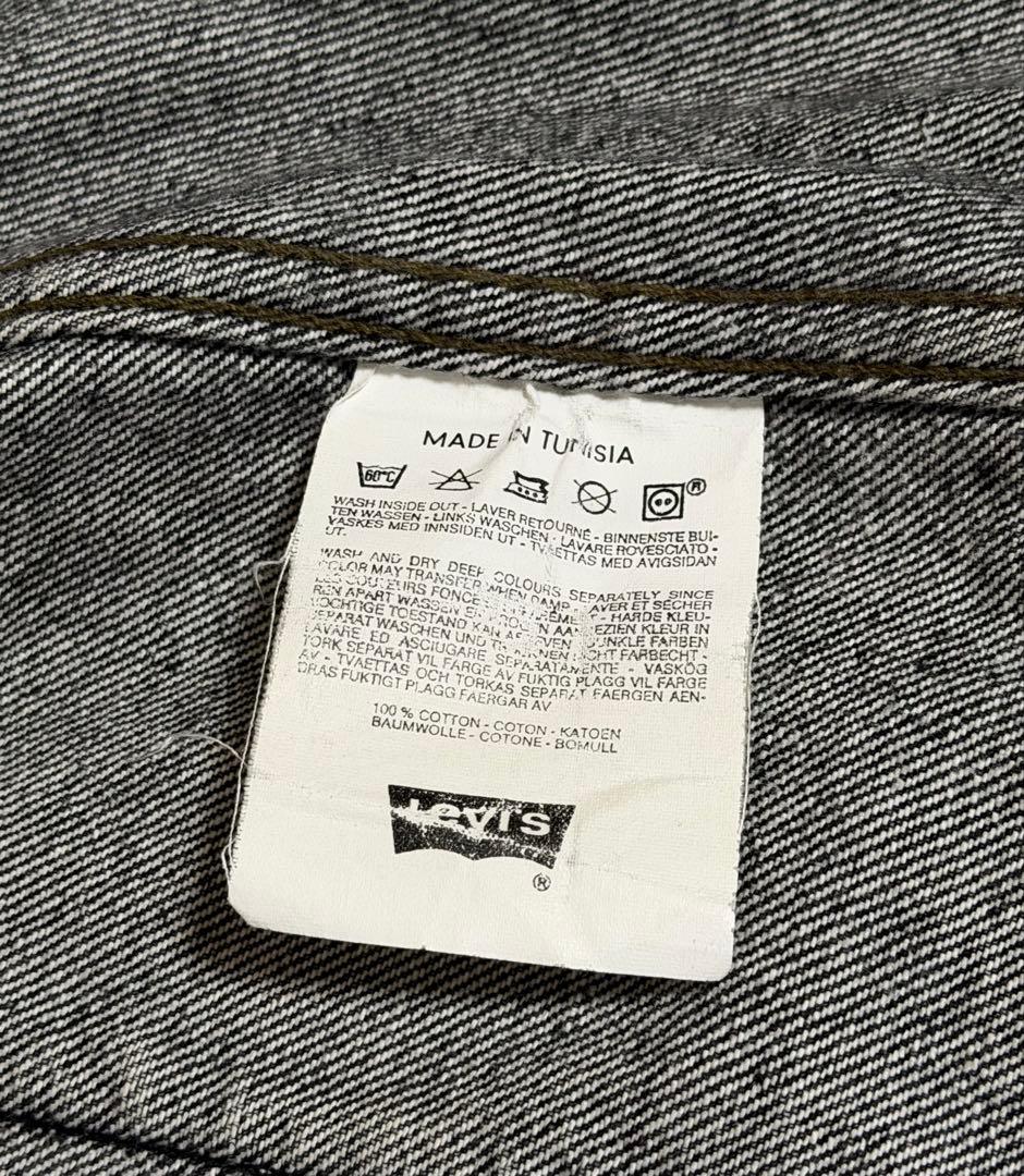 90s Levi’s 70503 先染め ブラック デニムジャケット L サイズ
