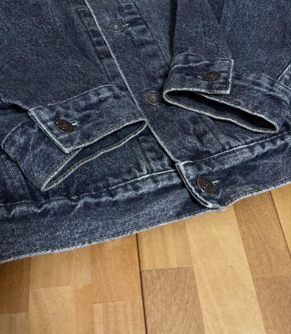 90s Levi’s 70503 先染め ブラック デニムジャケット L サイズ