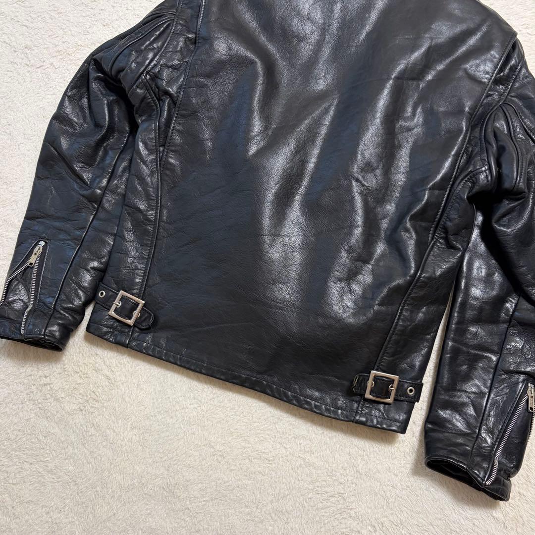 良品　SCHOTT 141 シングルライダース レザージャケット USA製　38