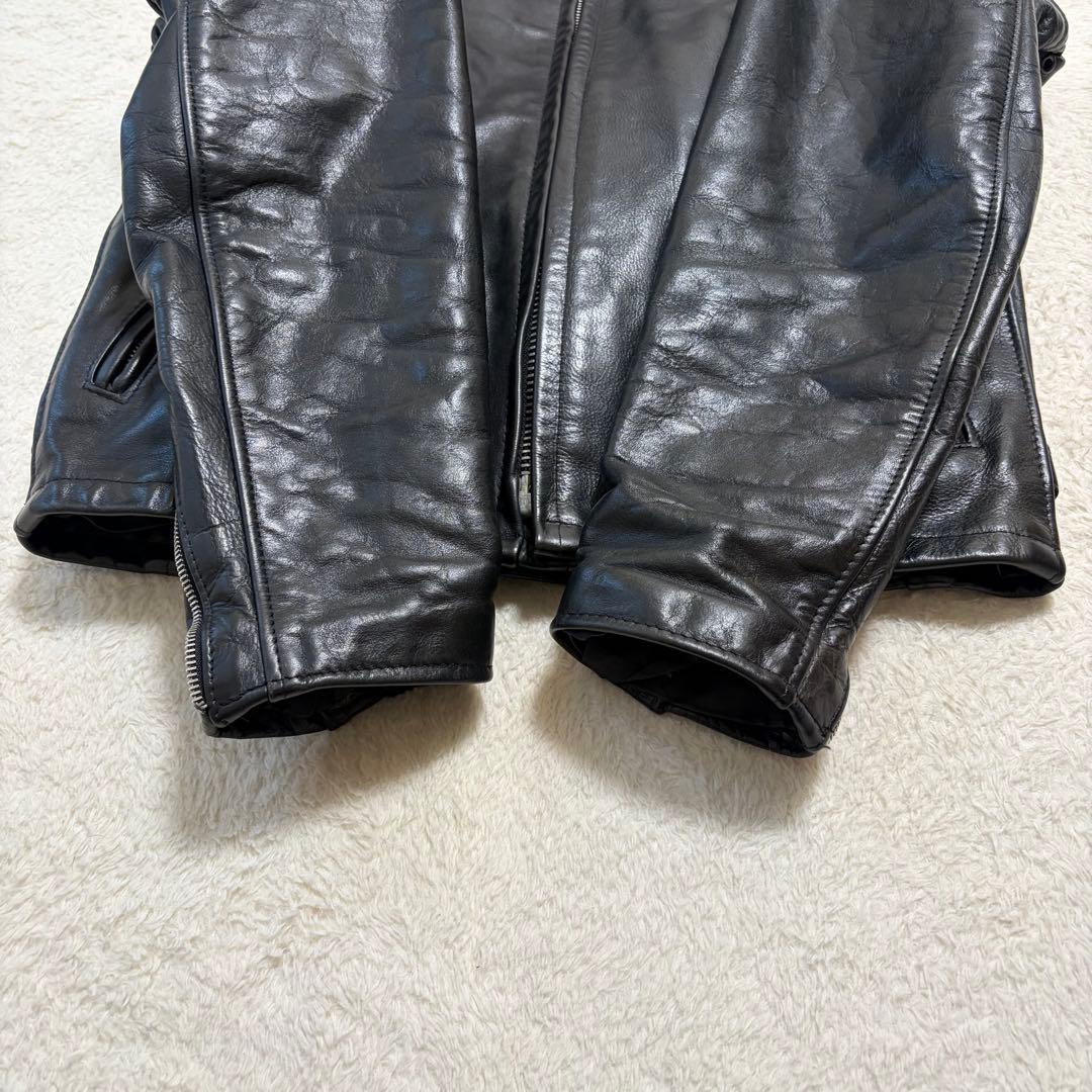 良品　SCHOTT 141 シングルライダース レザージャケット USA製　38