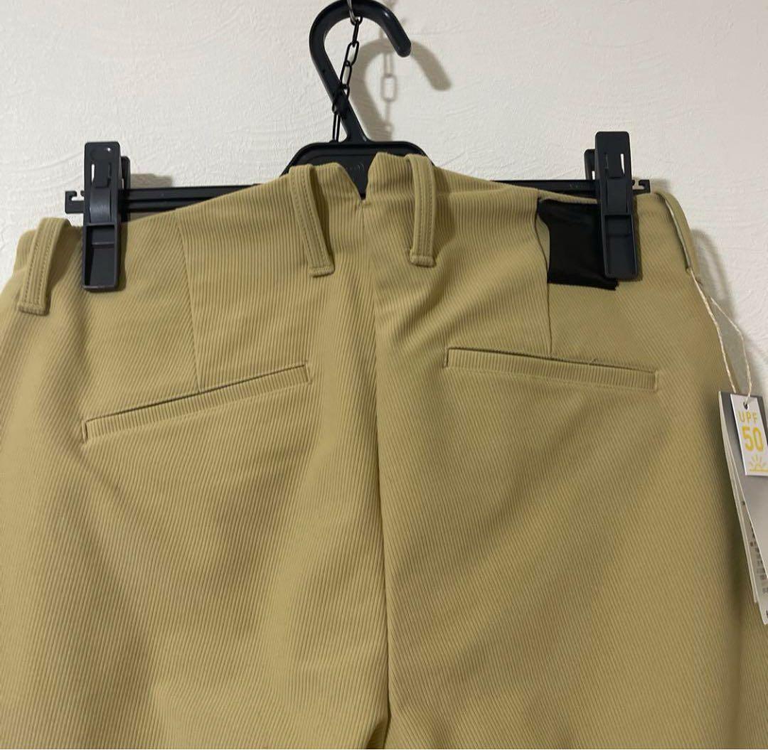 新品L adidas ゴルフ プライムグリーン コーデュロイアンクルパンツ
