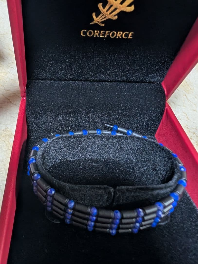 COREFORCE CFL70 ブレスレット 青と黒　ハドラスコーティング済み