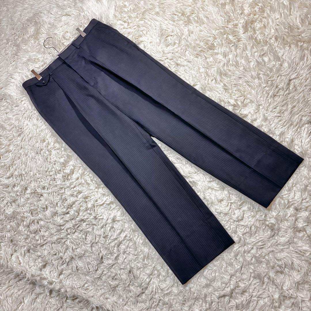 新品未使用✨　VAN BROTHERS ネイビーストライプスーツセット　L