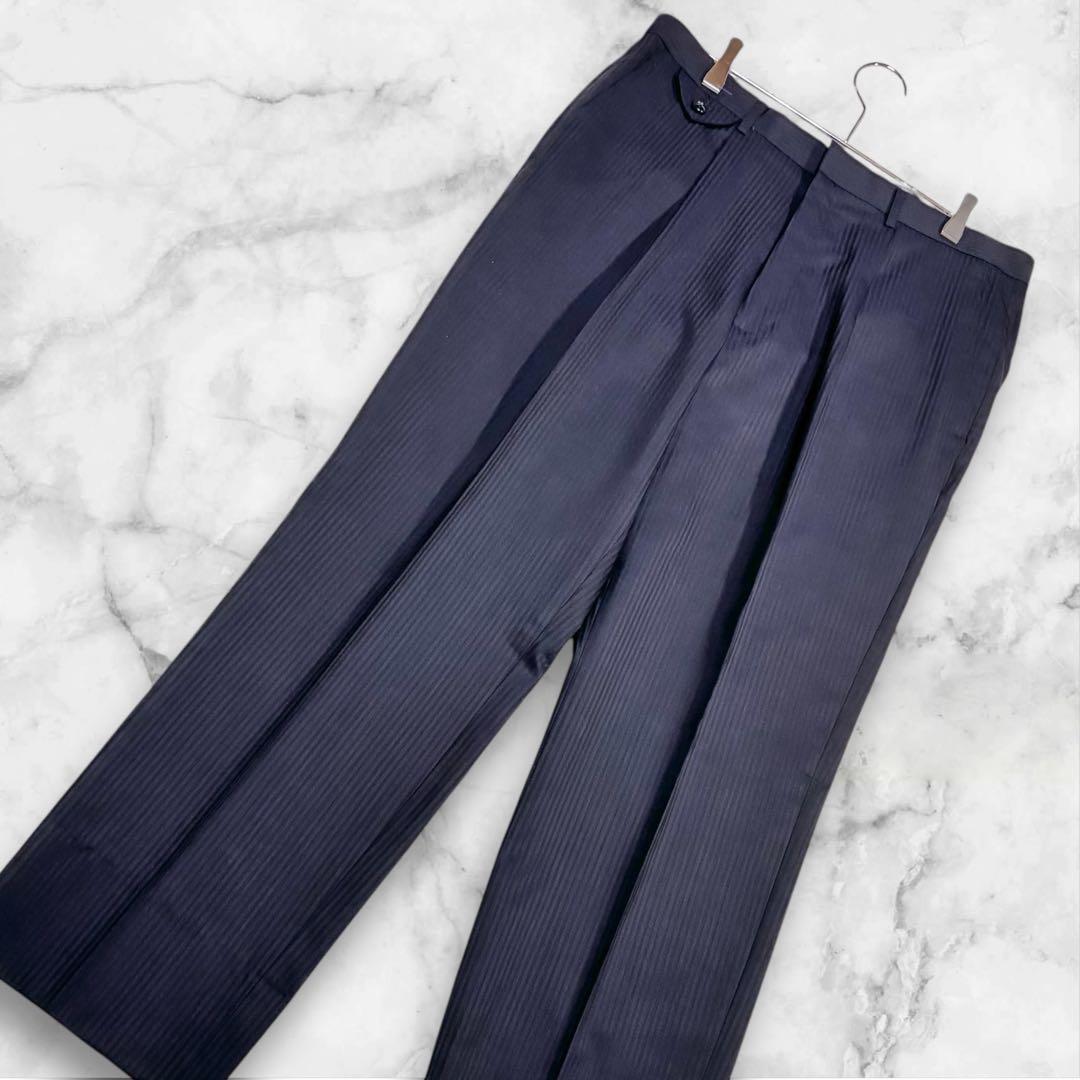 新品未使用✨　VAN BROTHERS ネイビーストライプスーツセット　L