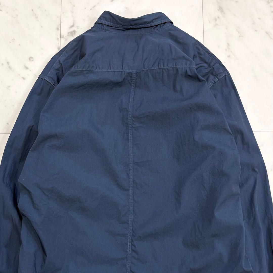 美品♪フランク&アイリーン　LUKE　ルーク　長袖シャツ　コットン　ネイビー系