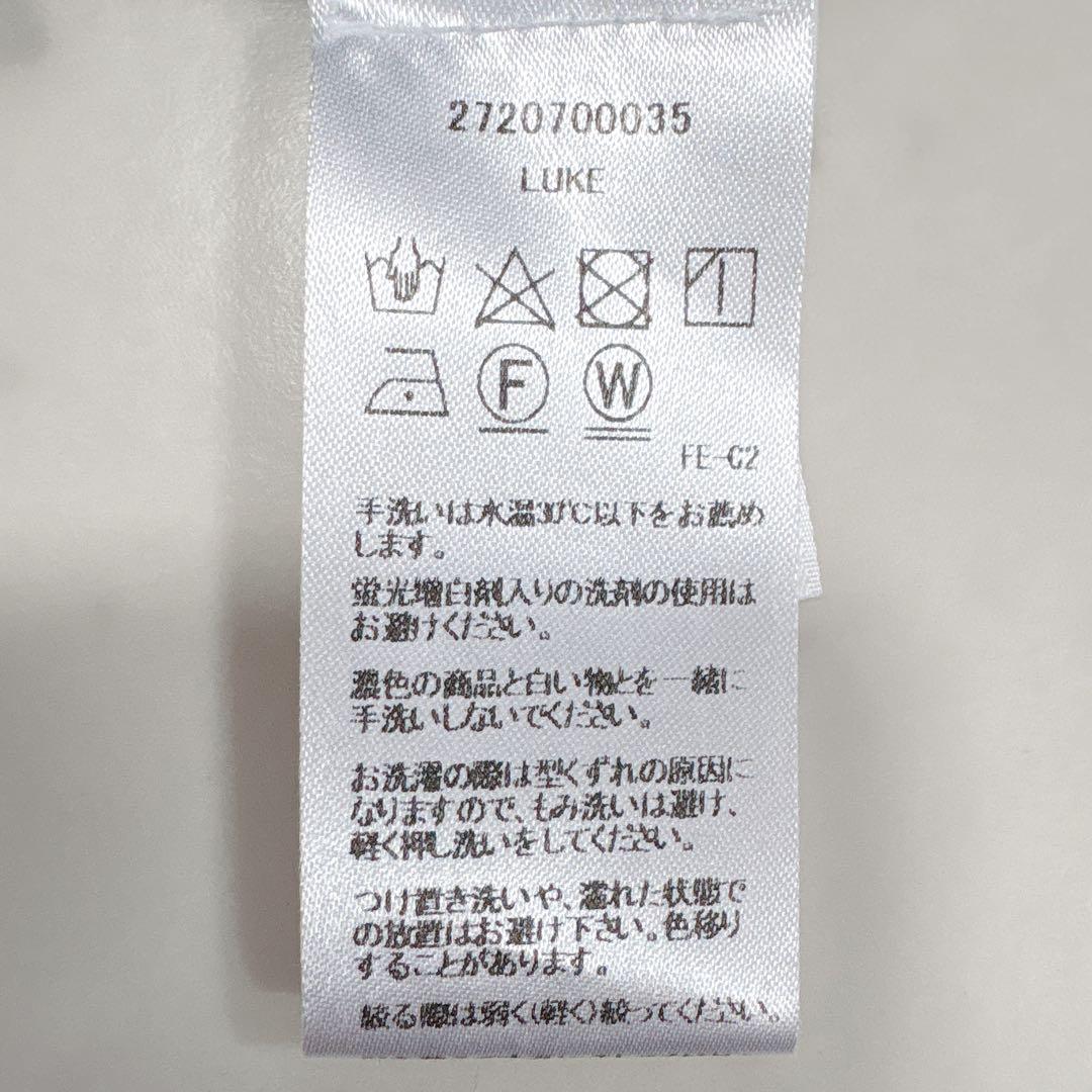 美品♪フランク&アイリーン　LUKE　ルーク　長袖シャツ　コットン　ネイビー系