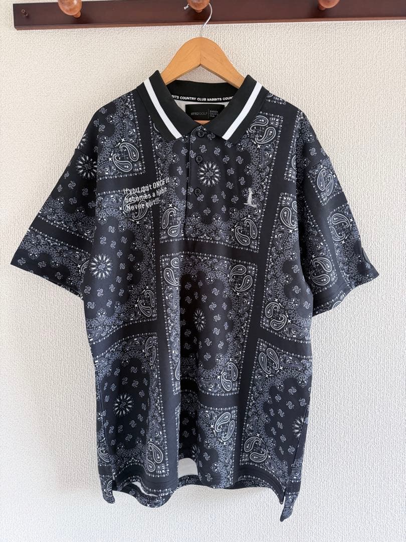 #FR2golf ペイズリー ポロシャツ　サイズL 店舗限定　FR2 ゴルフ