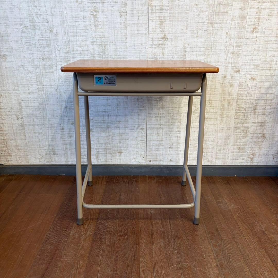 コクヨ 学校机 学習机 勉強机 塾机 教室机 レトロ デスク 2号 学校用机
