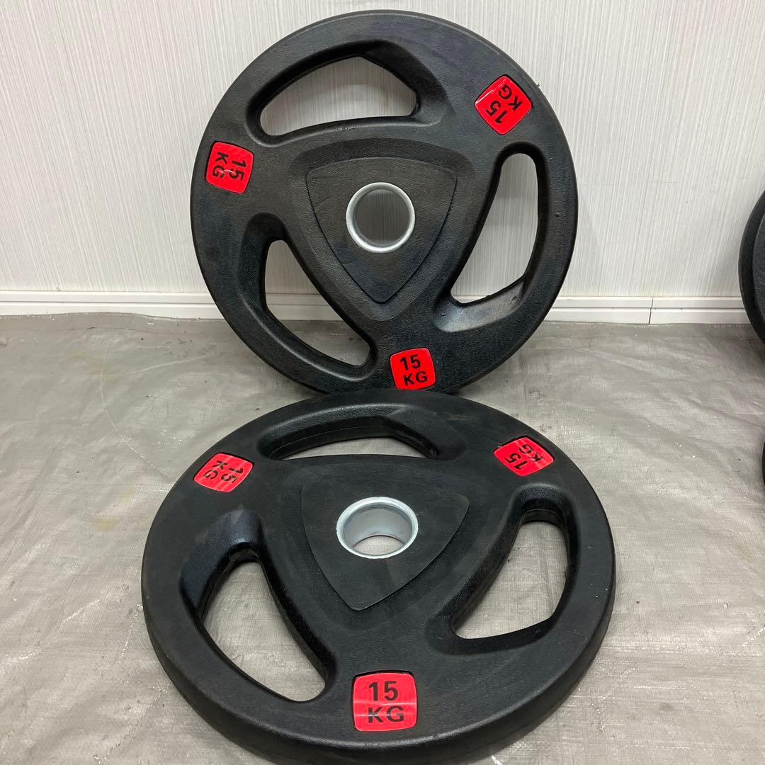 ■送料無料■オリンピックプレート15kg×2枚 バーベルプレート