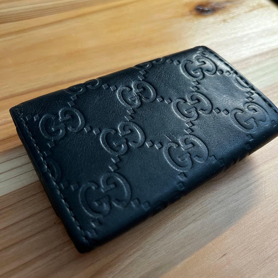 GUCCI GGロゴ　レザーキーケース