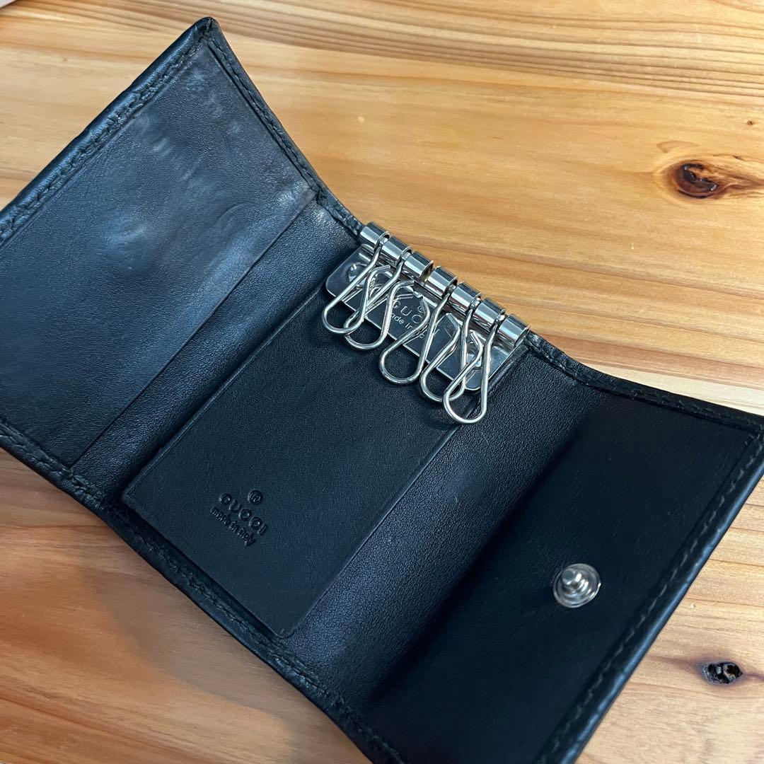 GUCCI GGロゴ　レザーキーケース